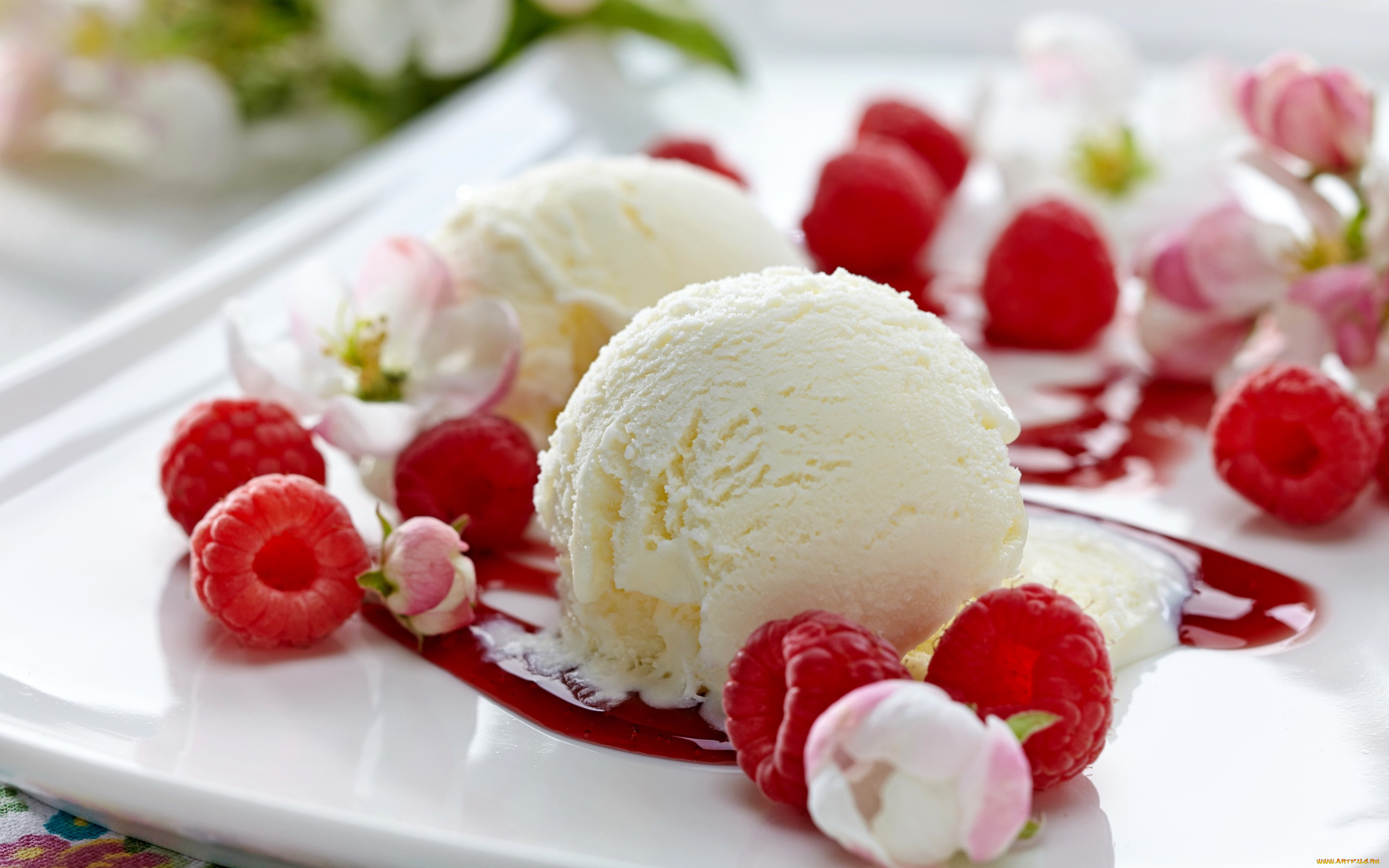 , ,  , ice, cream, sweet, dessert, delicious, yammy, berries, raspberry, , , , 
